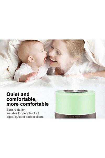 Sarftech Hava Nemlendirici 7 Led Işıklı Aromatik Oda Kokusu Hava 500 Ml Aroma...