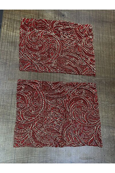 Gönülden Tasarım 19X15 CM 21 ADET VARAKLI İŞLEME TÜL CEP APLİKE DİKİŞ AKSESUARI