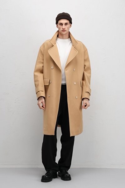 VAMOSCLO Stone Colored Oversize Coat