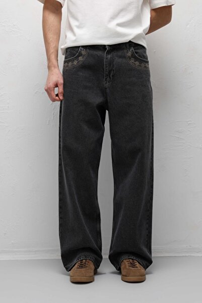 VAMOSCLO Relaxed Fıt Jean Gri