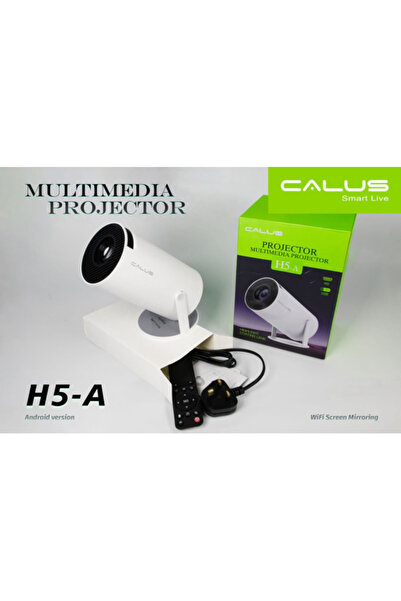 calus Android Mini Projector WiFi & Bluetooth 4KSupport Portable Smart Home T...