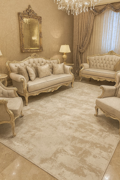 HALI SARAY CONCEPT premium ipek bambu sık dokuma parıltılı muhteşem halı