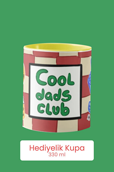 Hello Melody Design "COOL DADS CLUB" Kupa – Dijital Baskılı, Hediyelik Tasarı...