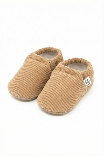 Ella Bonna Corduroy Baby Booties, Non-Slip Sole and Organic Cotton Lining