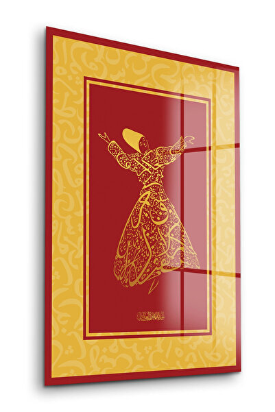 Decovetro Slikanje na staklu Mevlana Religiozna islamska slika