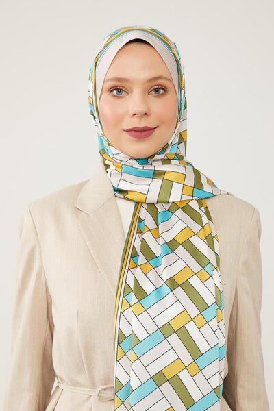 Levidor شال ملاك بيج - نمط مكعب