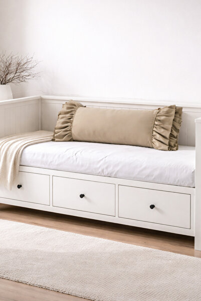 RİTMOHOME Mink, Frilly, țară, scandinav, boem, Vintage lung 40x100 pernă pern...