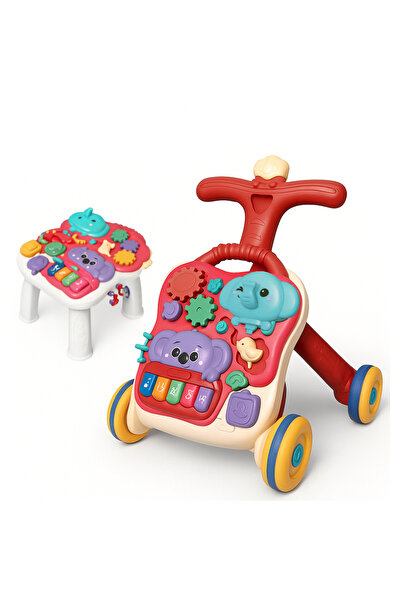 Factory Price - Bella 3 in 1 Multifunctional Baby Walker - Red