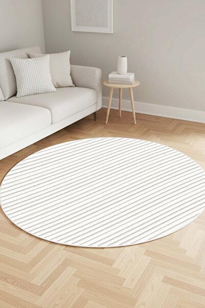 West Home Makinede yıkanabilir kaymaz taban leke tutmaz dijital yuvarlak mutf...