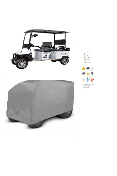 otoTR Arora Polo Plus Kabinli 4 Tekerlekli Motor Brandası Su Geçirmez