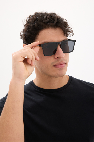 Chunky Frame New Luxury Unisex Black Sunglasses 2043