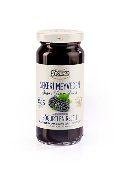 Seğmen Şeker Ilavesiz Böğürtlen Reçeli Kavanoz 270g