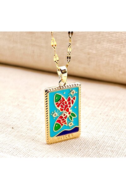 Siya Silver قلادة التارو من الفولاذ المقاوم للصدأ على شكل حوت الحوت