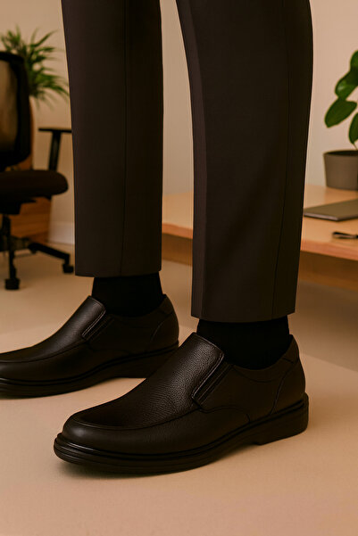 CACTUS BOUTİQUE Erkek Içi Dışı Hakiki Deri Ortopedik Ayakkabı Günlük Büyük Nu...