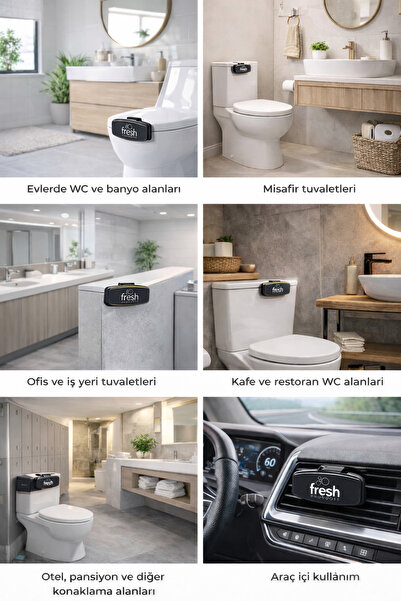 Fresh Products Fresh Clip 2.5 Wc Kokusu – Mango ve Okyanus Esintisi | 4’lü Avantaj Set