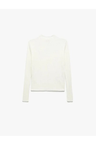 Koton Γυναικεία Ρούχα Κανονική Εφαρμογή Μακρυμάνικο Ελαφρύ ψηλός λαιμός Πλεκτ...