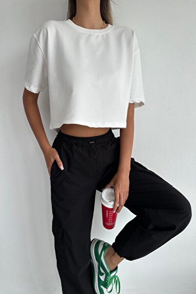 Angel Mia السراويل المظلة جيب البضائع السوداء