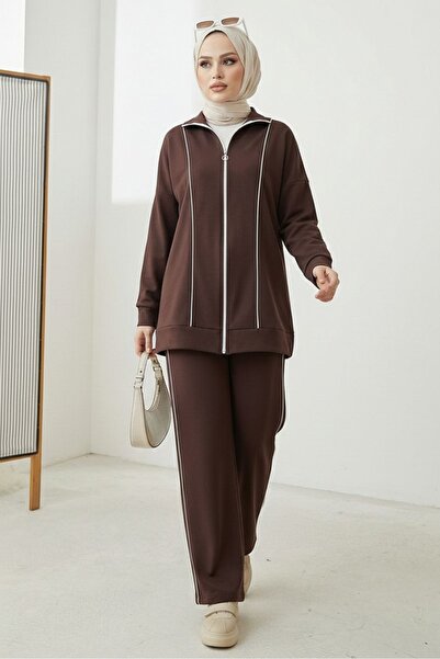 Bestenur Biyeli Double Suit 1608 - Brown