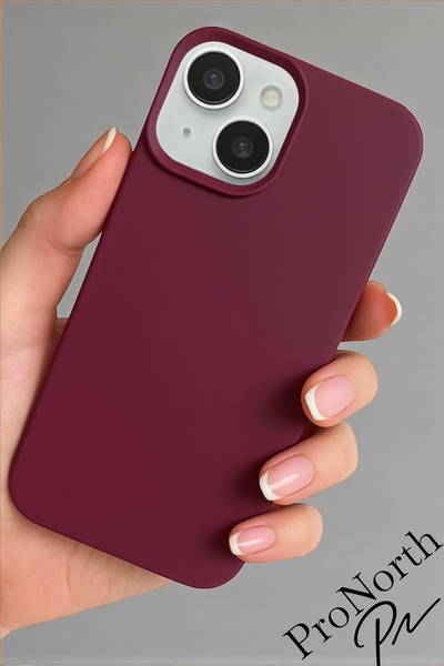 ProNorth IPhone 15 Uyumlu Kılıf Logolu Lansman Soft Yumuşak Içi Kadife Siliko...