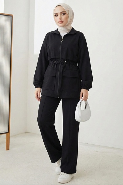 Bestenur Kapak Cepli İkili Takım 1652 - Siyah