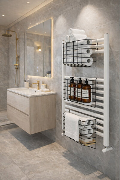 KARTEYA 3'lü Kanguru Set Dolap İçi Düzenleyici Sepet Çok Amaçlı Organizer