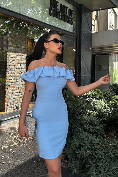 Angel Mia Φόρεμα Bebe Blue Eva Volanlı Atlas