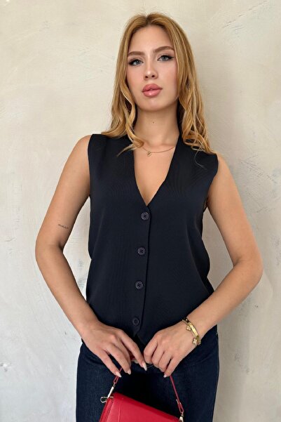 Angel Mia Vesta din tricotaje din oțel Msm, albastru închis