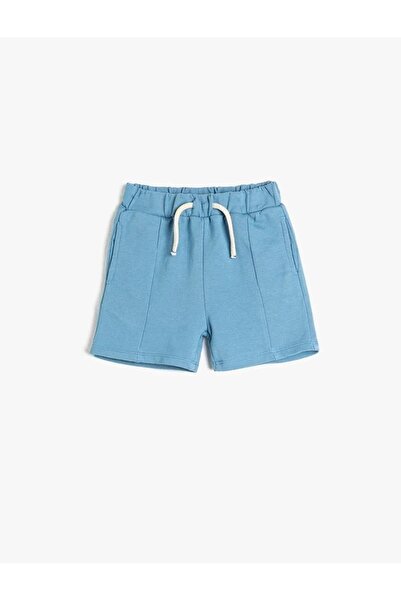 Koton Şort Cepli Beli Bağlamalı Pamuklu