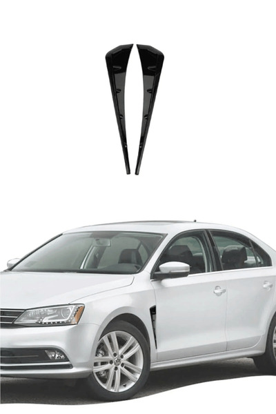 Autowise Oto Araç Universal Çamurluk Venti Honda Civic FC5 Model Vent FC5 Venti Parlak Siyah Piano Black