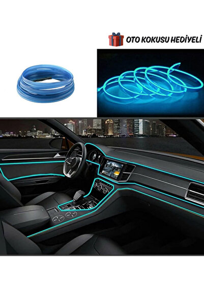 Autowise Araç İçi Neon Aydınlatma Led Göğüs Torpido Ledi Neon İp Led Buz Mavi...