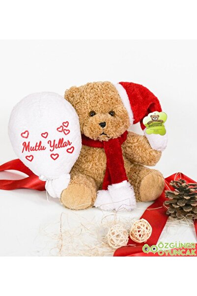 Bora Toys Mutlu Yıllar Dileyen Yüksek Kalite Peluş Ayıcık