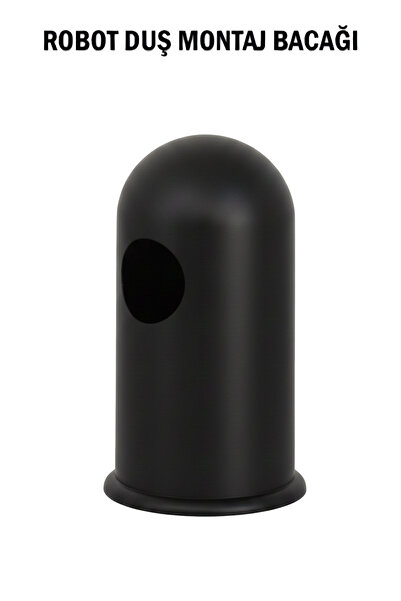tesitay Siyah Tepe Yağmurlama Duş Seti Robotu Duvara Montaj Aparatı Ayağı Yed...