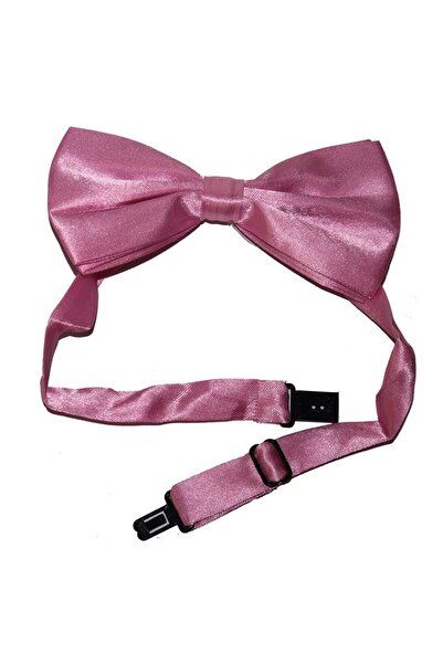 Pandoli Partidolu Çocuk Yetişkin Uyumlu Gösteri Papyonu Açık Pembe Renk