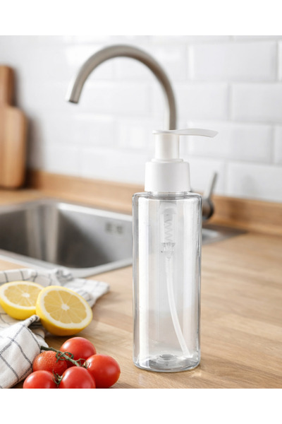 makrobay 5 Adet Sert Plastik Boş Sıvı Sabun Şişesi 250ml [kimyasala Dayanıklı]deterjan,dezenfektn Şişesi