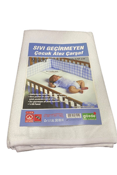 Minion Cearșaf de pat pentru copii, impermeabil, 60x120