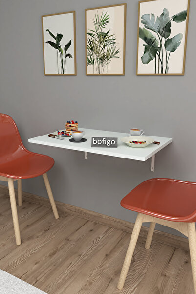 Bofigo 45 x 72 Cm Katlanır Masa Duvara Monte Masa Mutfak Masası Balkon Masası...