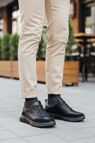 MARCOMEN Men's Leather Casual Sports Shoes 152-19390