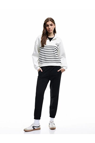 Koton Γυναικεία Ρούχα επένδυση fleece Ελαστική Μέση με Λεπτομέρεια Τσέπης Άνε...