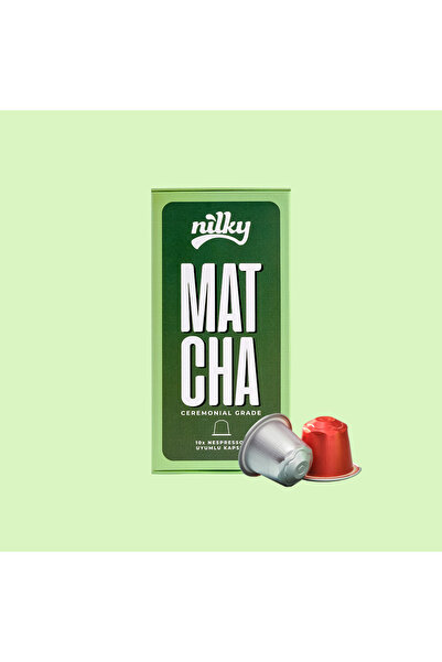 NİLKY Matcha ceremonial grade 10 capsules - nespresso compatible