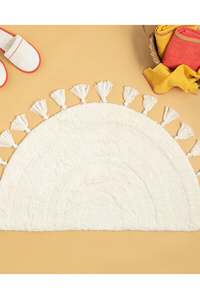 English Home Luna Pamuklu Banyo Paspası Ekru