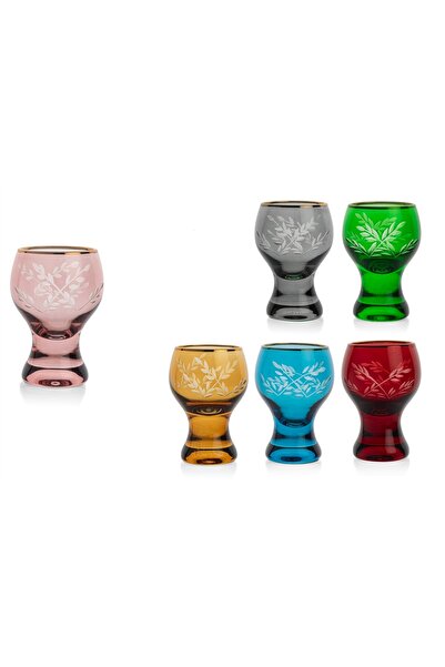 Mikasa Moor Molly 6-Piece Colorful Assorted Shot Glasses