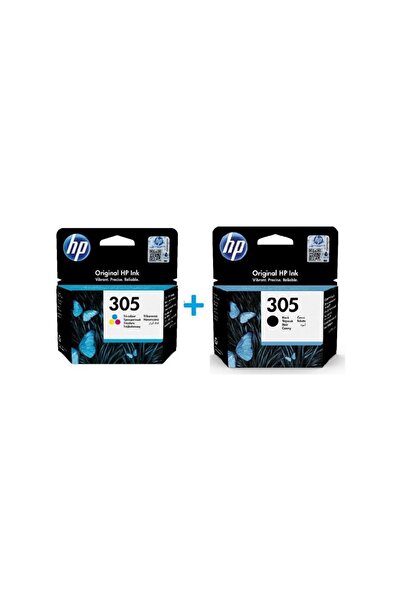 HP 305 Siyah 3YM61AE + 305 Renkli 3YM60AE Kartuş Seti