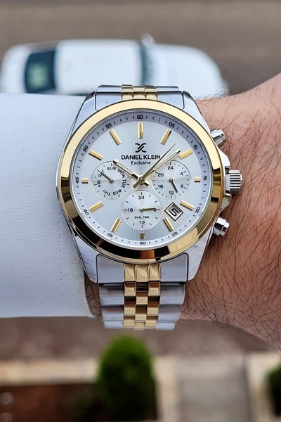 Daniel Klein Altın Metalik Renk 42 mm 2 Yıl Garantili İç Göstergeleri Aktif E...