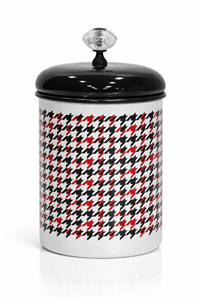 PR HOME Forte Black Emaye Baharatlık Kavanoz Büyük Boy 14 cm