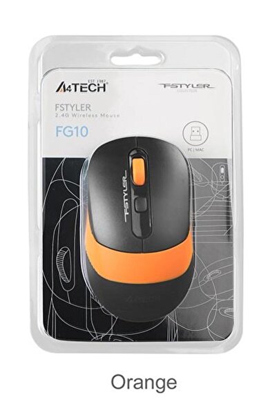 A4 Tech Fg10 Turuncu Nano Kablosuz Optik 2000 Dpı Mouse