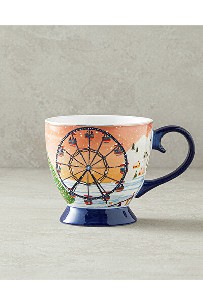 English Home Cheerful Sunset New Bone China Yılbaşı Kupa 460 ml Renkli