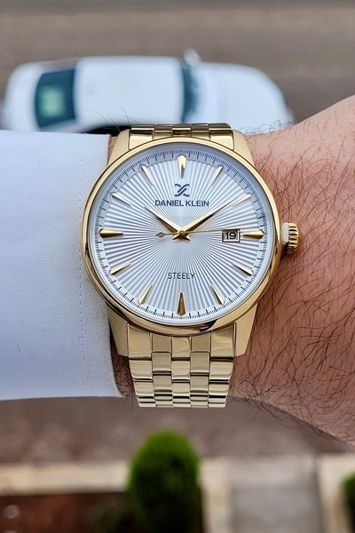 Daniel Klein Altın Renk 2 Yıl Garantili Paslanmaz Full Çelik Kasa Erkek Kol S...
