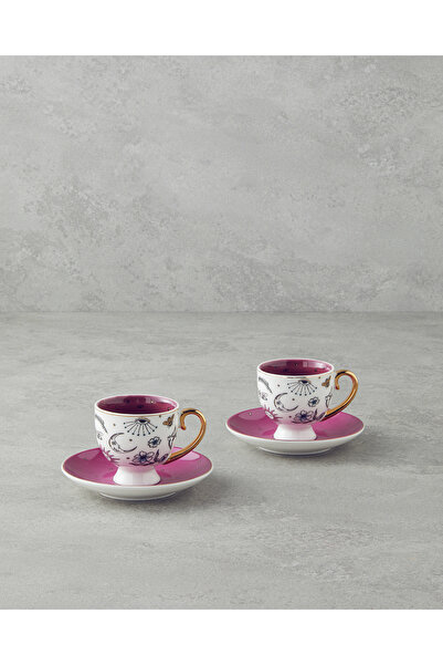 English Home Talisman Magic New Bone China 4 Parça 2 Kişilik Kahve Fincan Tak...