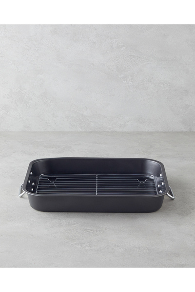 English Home Patisserie Roasty Karbon Çelik Izgaralı Fırın Kabı 37x29 cm Koyu...