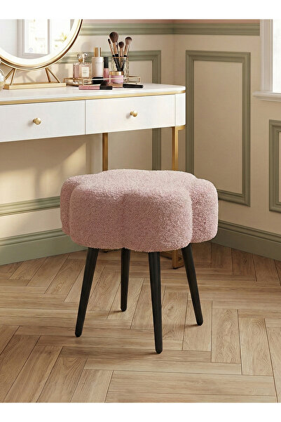 Taimi كرسي قماشي بتصميم سحابي أنيق مع أرجل معدنية، ارتفاع 45 سم × عرض 45 سم -...